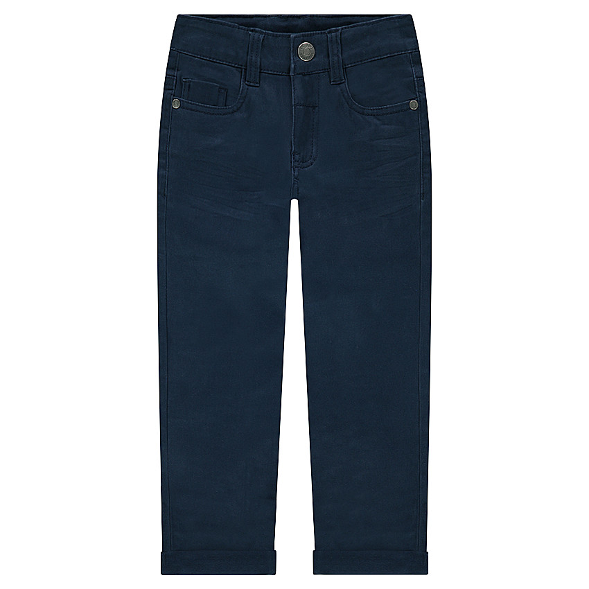 Pantalon effet crinkle avec poche à inscription reliéfée 