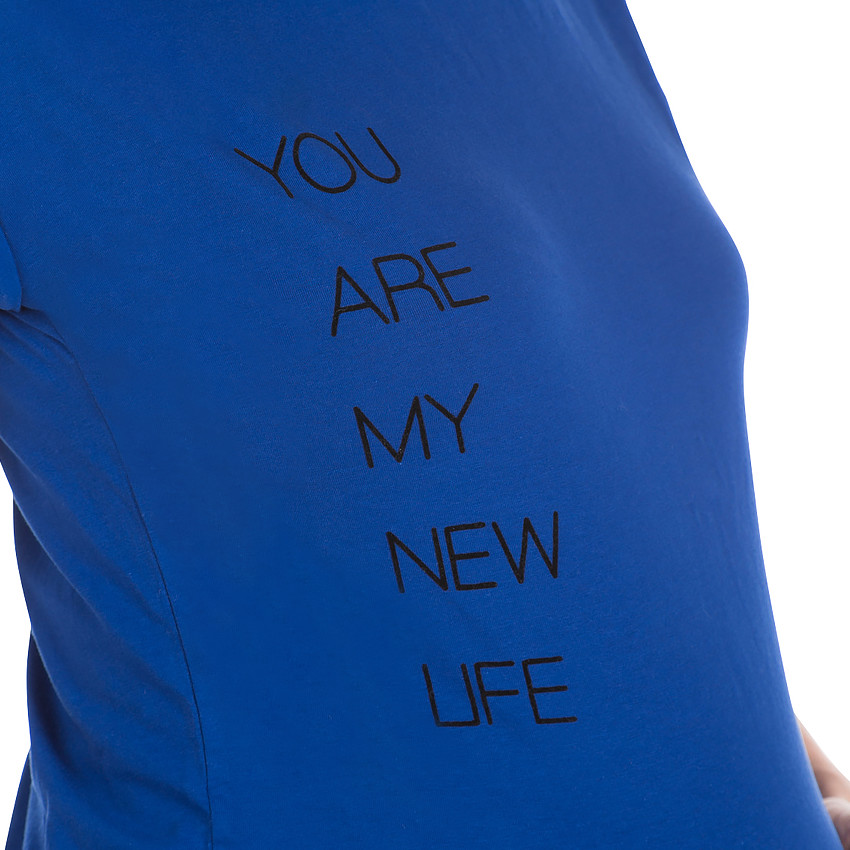 Tunique unie manches courtes de grossesse 