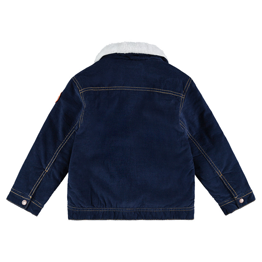 Veste en jeans doublée sherpa avec col sherpa 