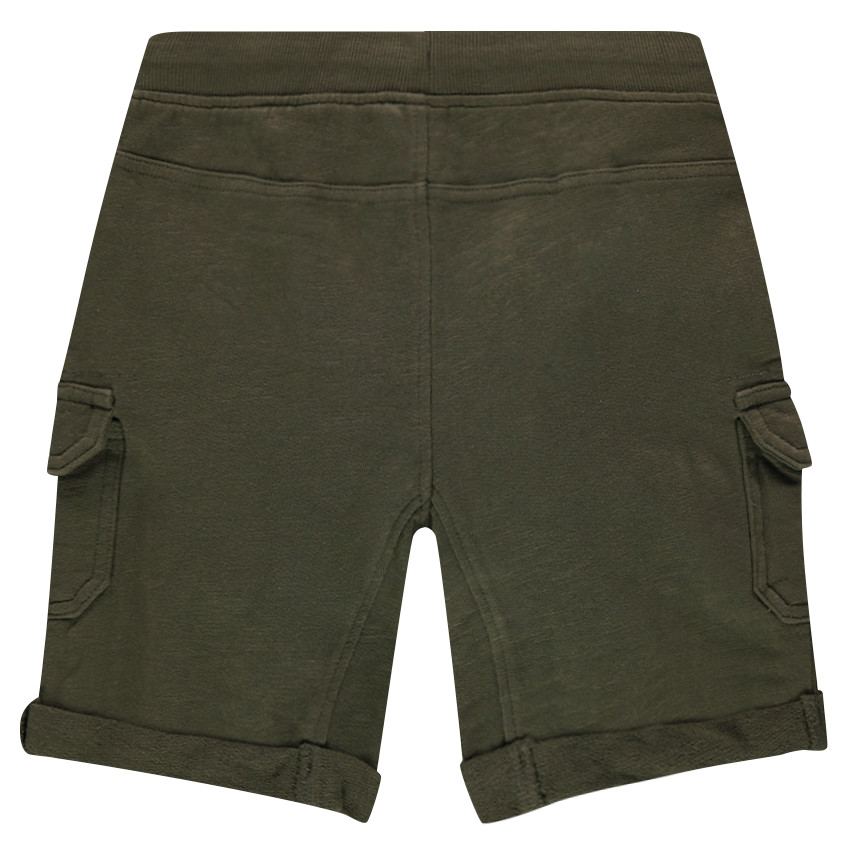 Bermuda en molleton à poches et badges 