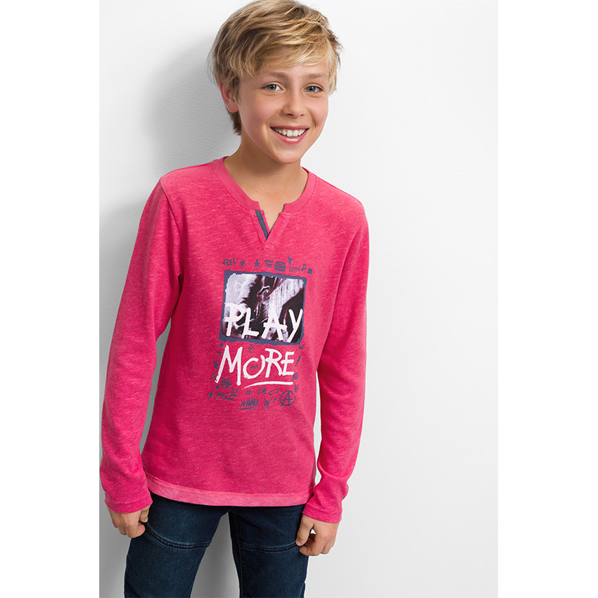 Tee-shirt manches longues print fantaisie 