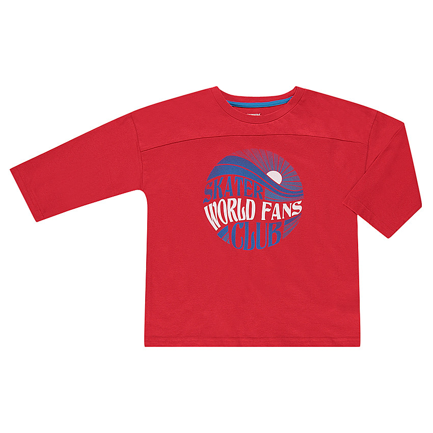 Tee-shirt manches 3/4 avec print fantaisie 