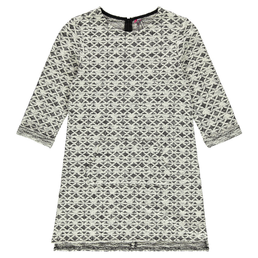 Junior - Robe en molleton fantaisie manches 3/4 