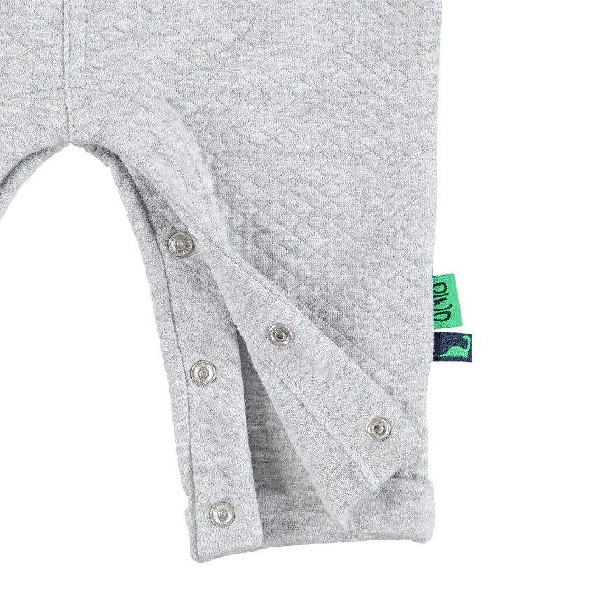 Ensemble avec salopette en molleton fantaisie et t-shirt print dinosaure  