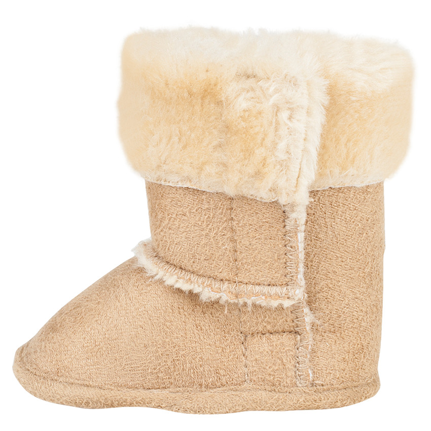 1/2 bottes avec détails en fausse fourrure 