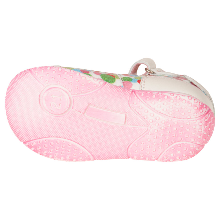 Babies en cuir à pois fantaisie multicolores  