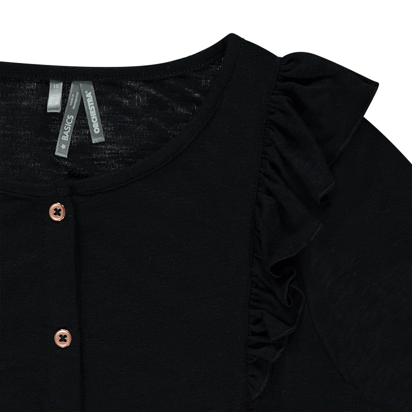 Gilet en tricot avec volants 