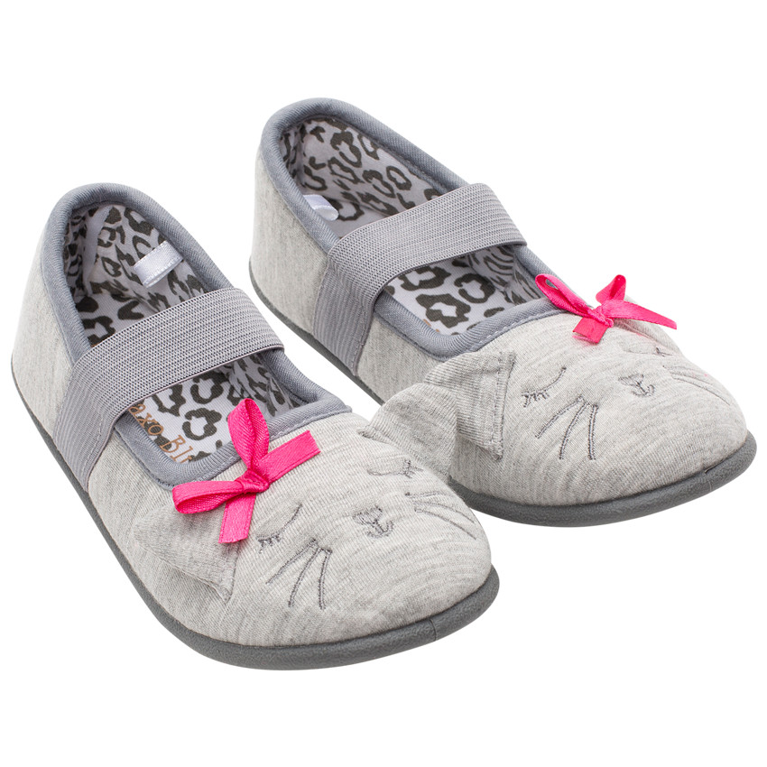 Chaussons babies en jersey à détails brodés 