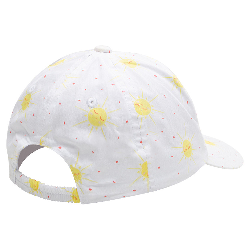 Casquette en coton imprimée all-over avec soleil brodé 