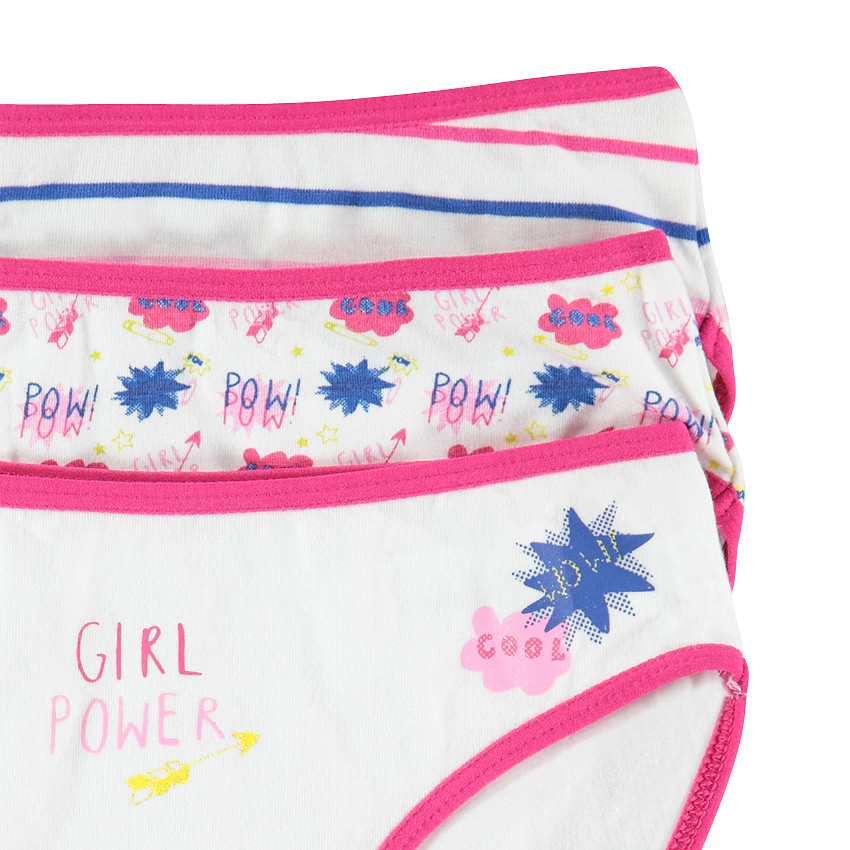 Junior - Lot de 3 culottes fantaisie 