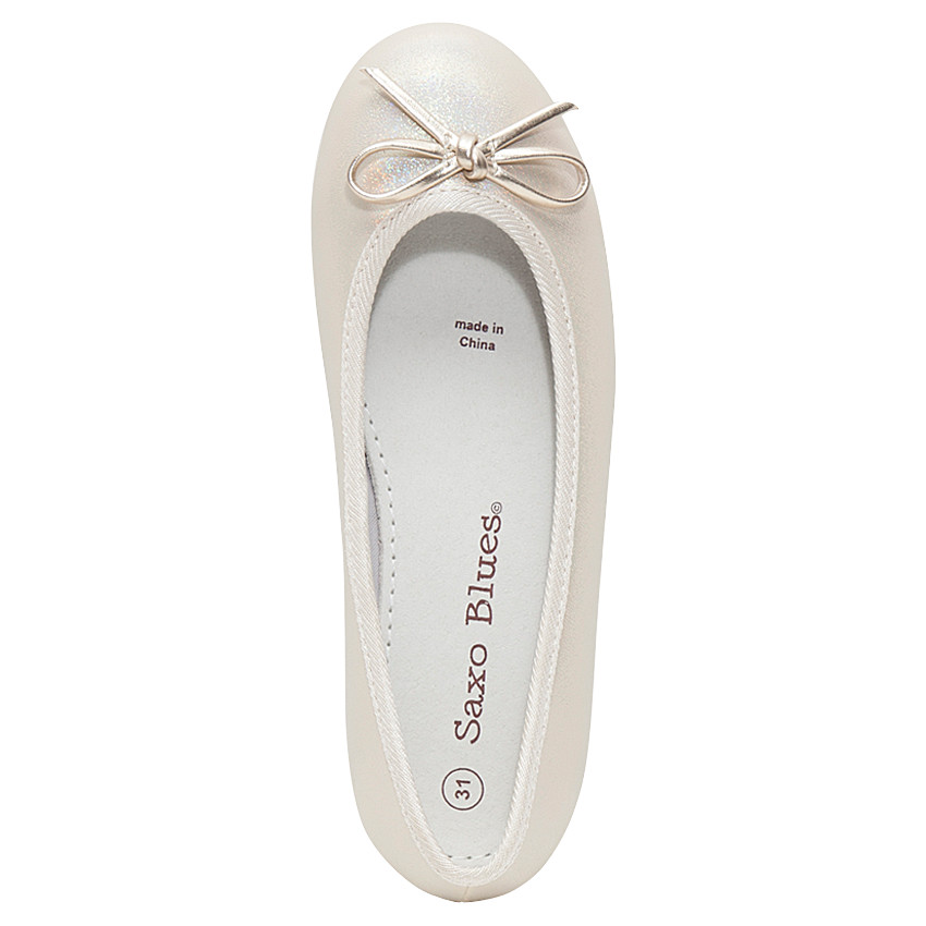 Ballerines irisées avec noeud 