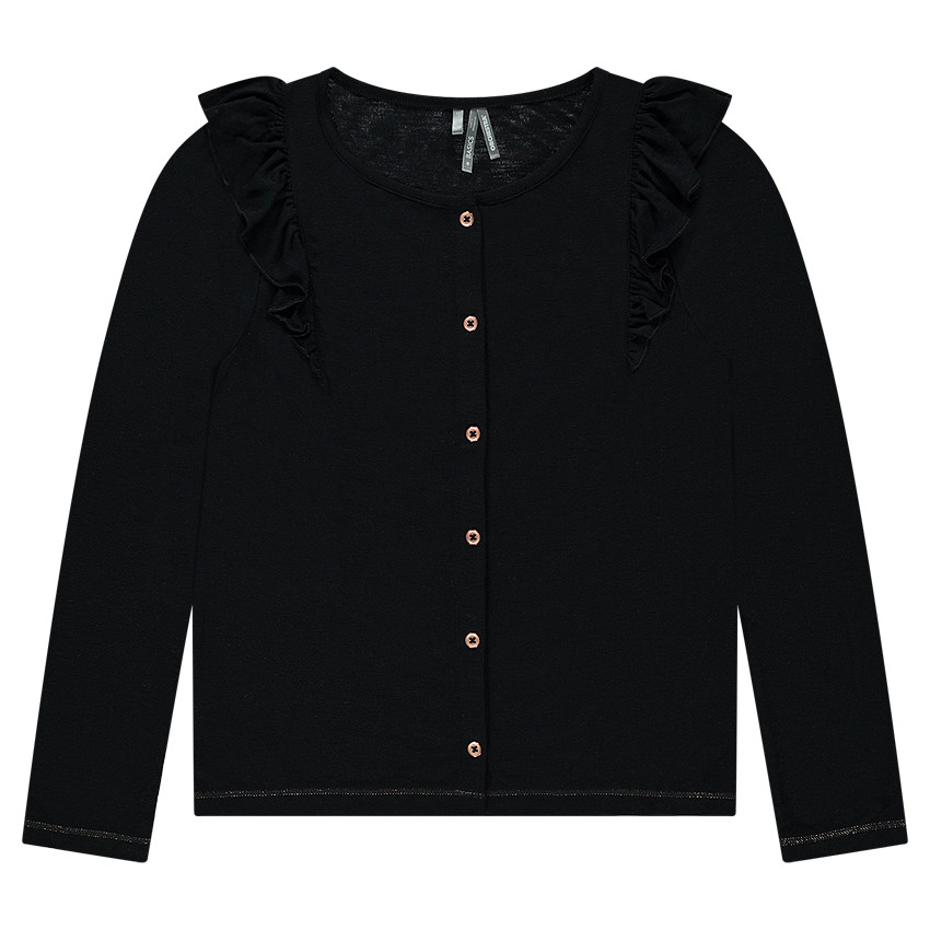 Gilet en tricot avec volants 