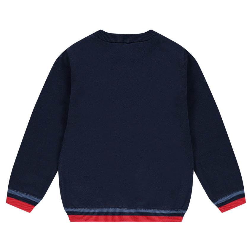 Pull en tricot fin avec motif jacquard 