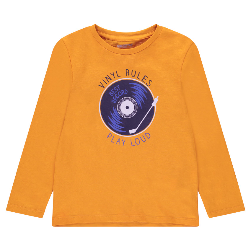 Tee-shirt manches longues en jersey avec print fantaisie 