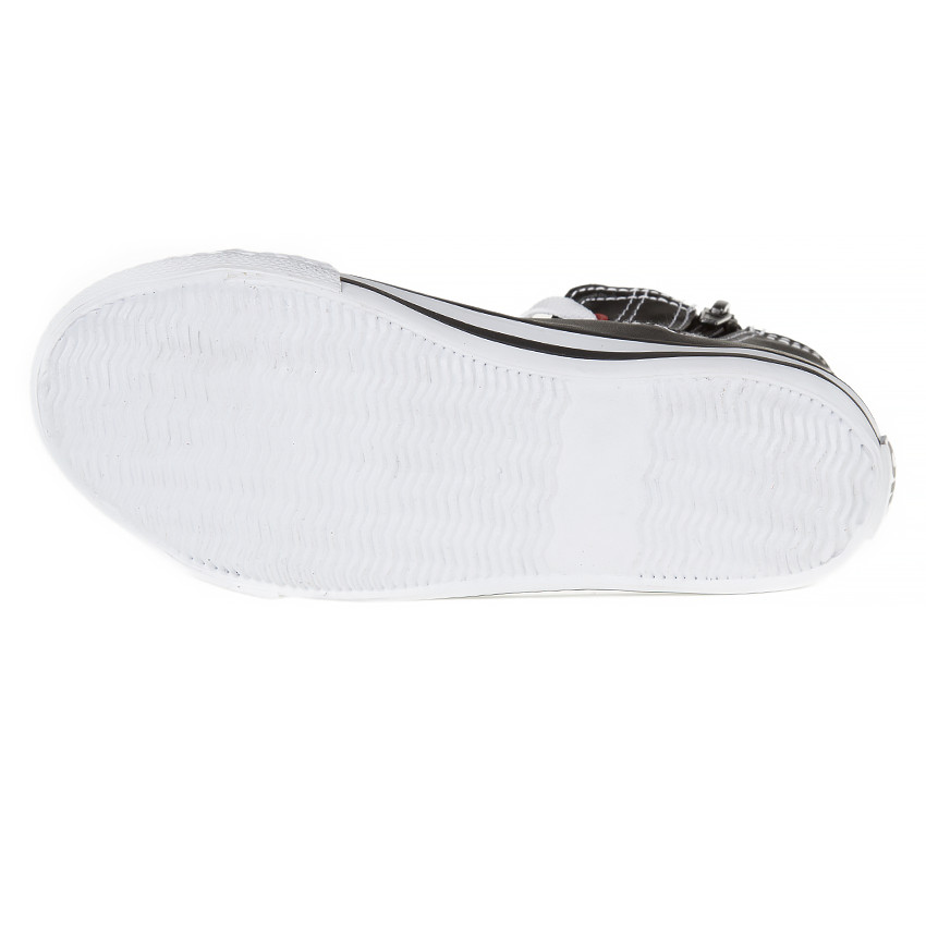 Baskets montantes à lacets print vélo 