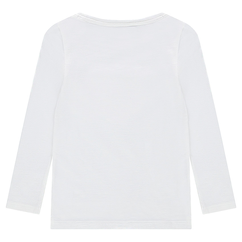 Tee-shirt manches longues en jersey avec coeur en sequins magiques 