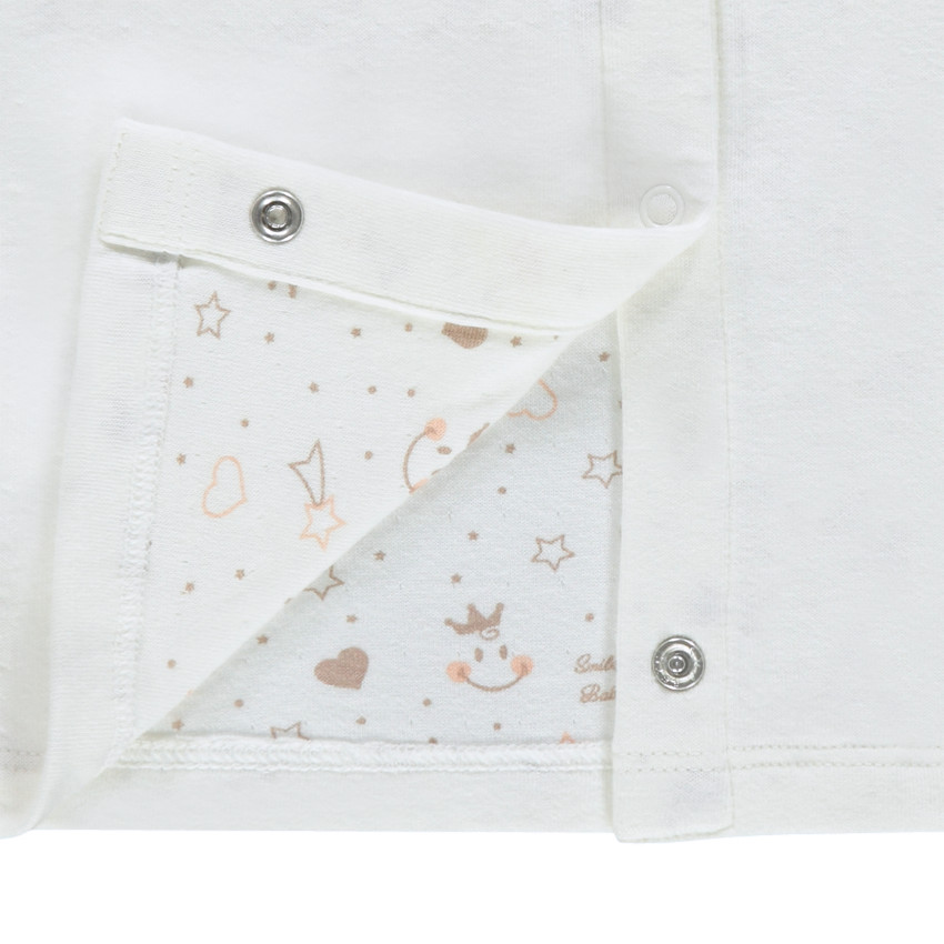 Ensemble robe sans manches et tee-shirt avec print Smiley Baby 