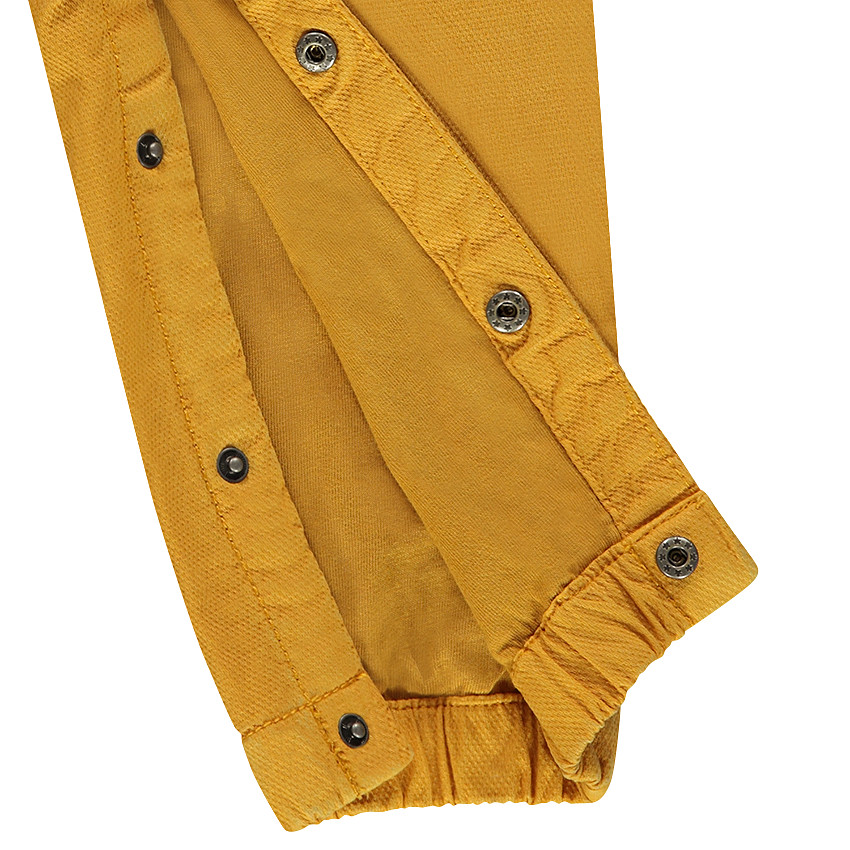 Salopette longue en toile fantaisie avec masque brodé 