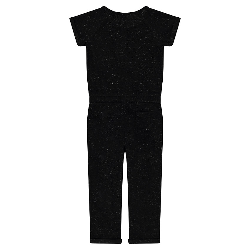 Salopette en molleton mélangée de fil agenté 