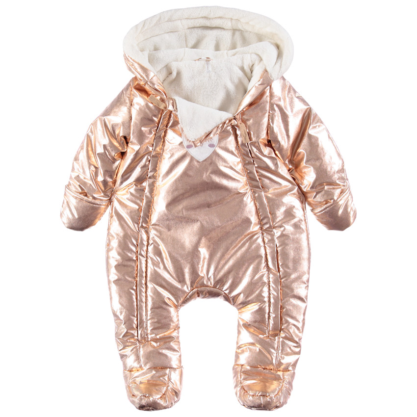 Combi-pilote doublée sherpa effet métal rose 