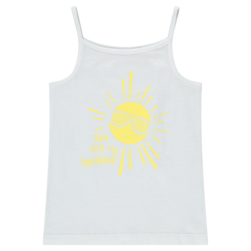 Junior - Débardeur en jersey avec soleil printé 