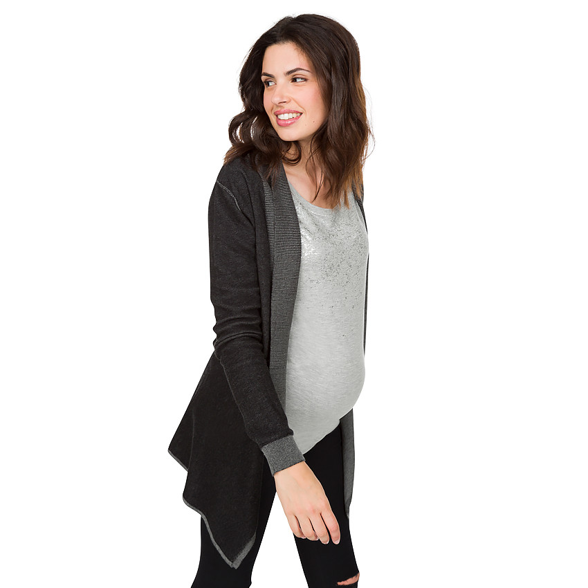 Gilet de grossesse à pans fantaisie 