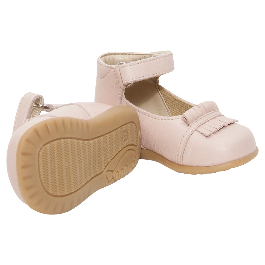 Babies en cuir avec franges fantaisie 