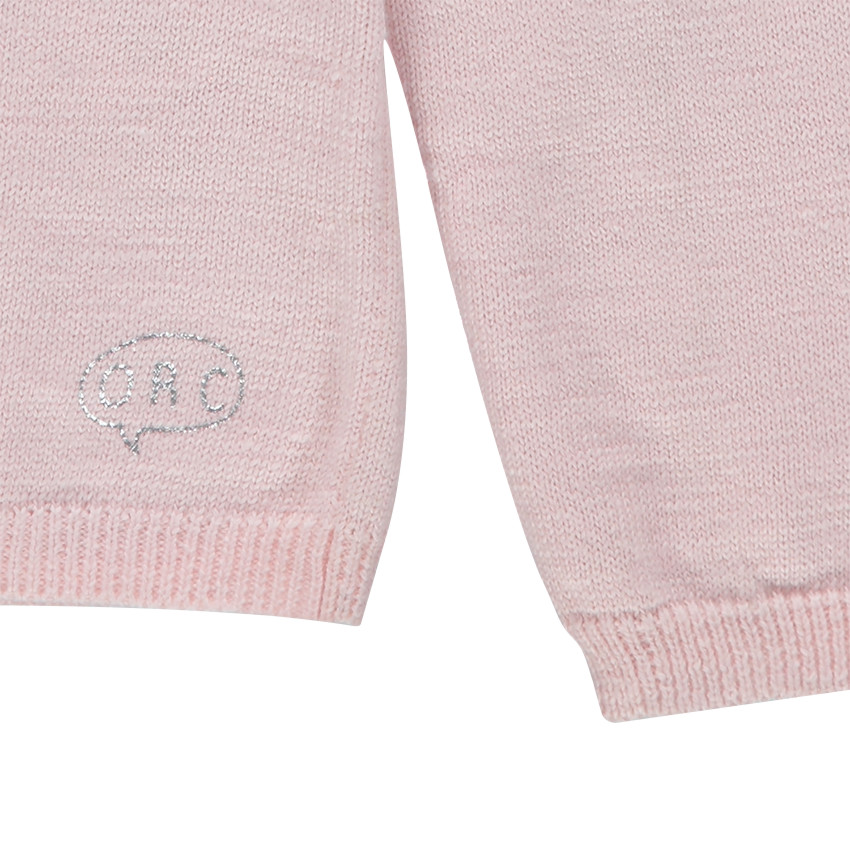 Gilet en tricot avec effet de coudières au dos 