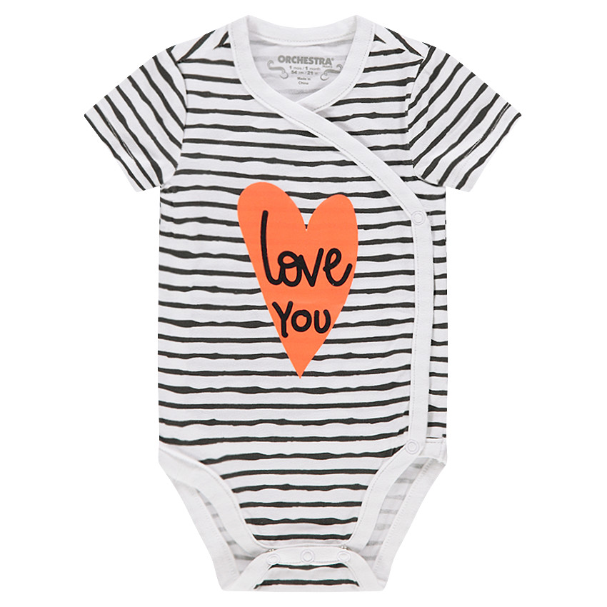 Lot de 5 bodies manches courtes en jersey avec prints fantaisie 