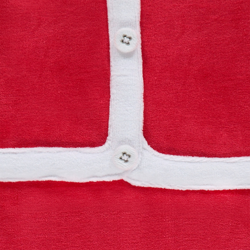 Dors-bien en velours façon costume Père Noël 