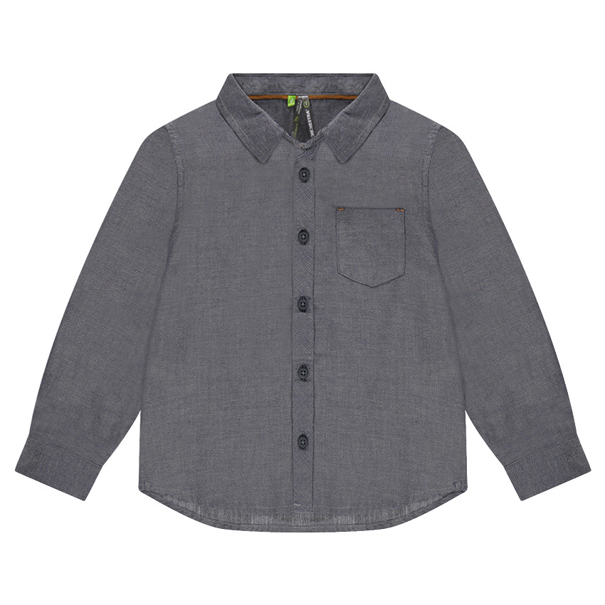 Chemise en coton fantaisie avec poche 