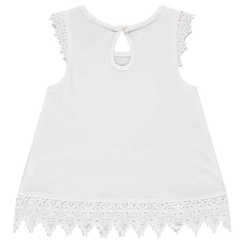 Débardeur évasé avec détails en crochet 