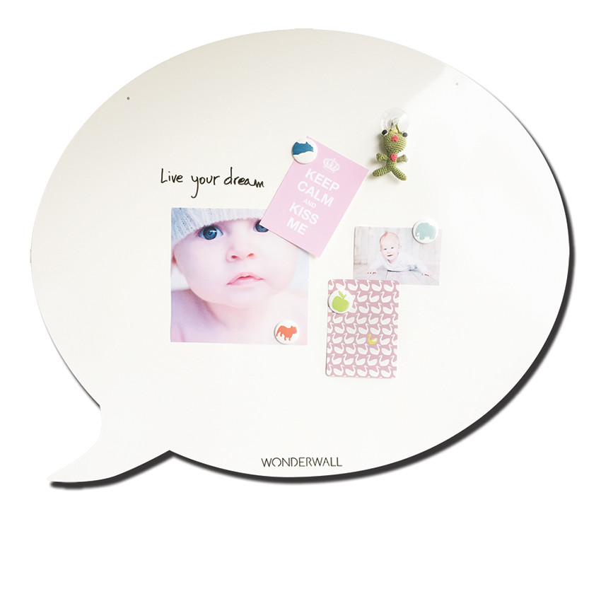 Tableau magnétique Bulle 67 x 80 cm - Blanc 