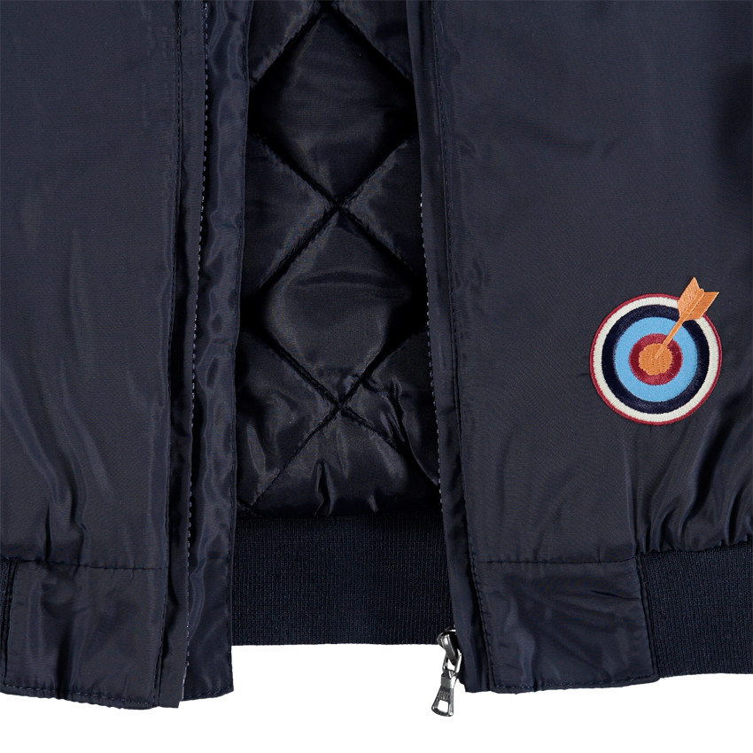 Junior - Blouson style bomber à badges patchés et poches 