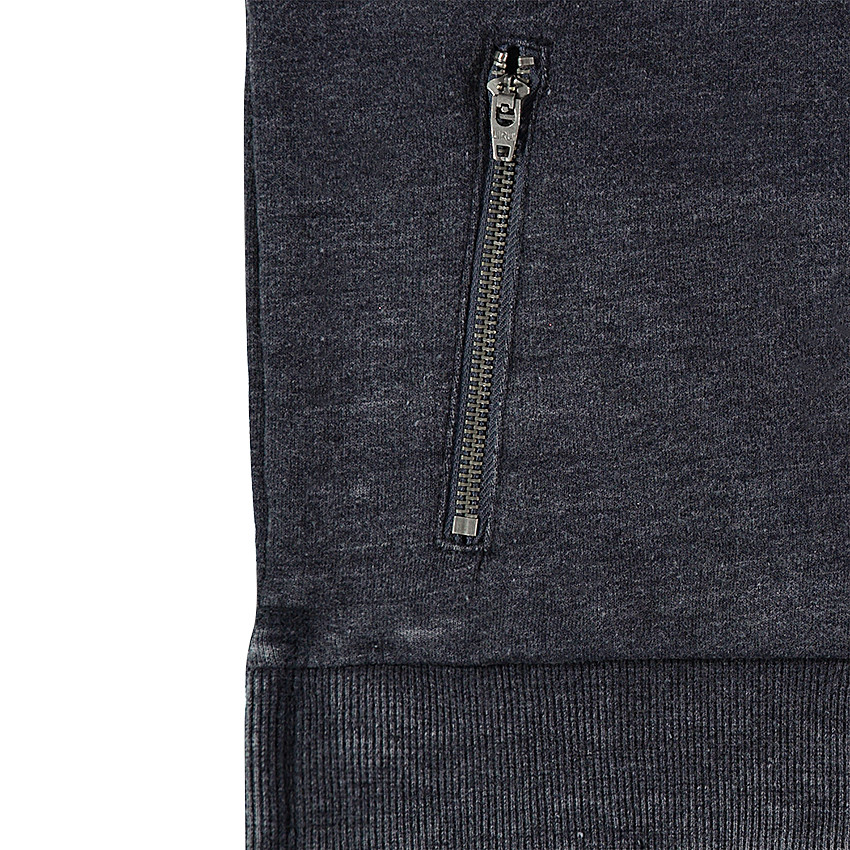 Junior - Sweat en molleton surteint avec zips et textes printés 