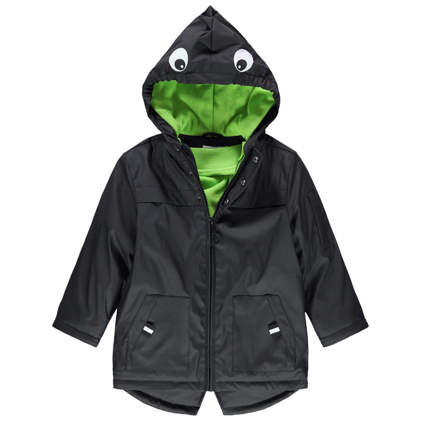 Parka 3 en 1 motif dinosaure doublée micropolaire 