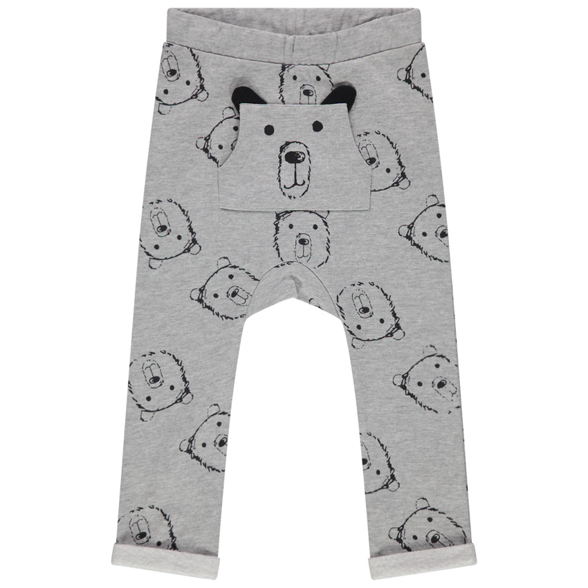 Pantalon de jogging en molleton imprimé ours 