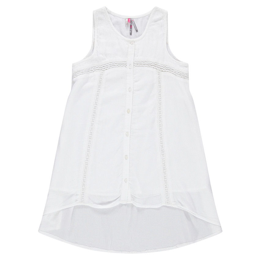 Junior - Tunique sans manches fluide en crépon 