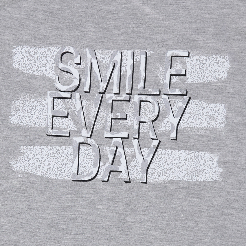 Junior - Tee-shirt manches courtes coupe longue avec message printé 