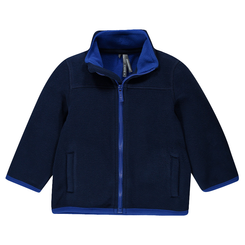 Gilet en micropolaire zippé avec lapin en relief au dos 