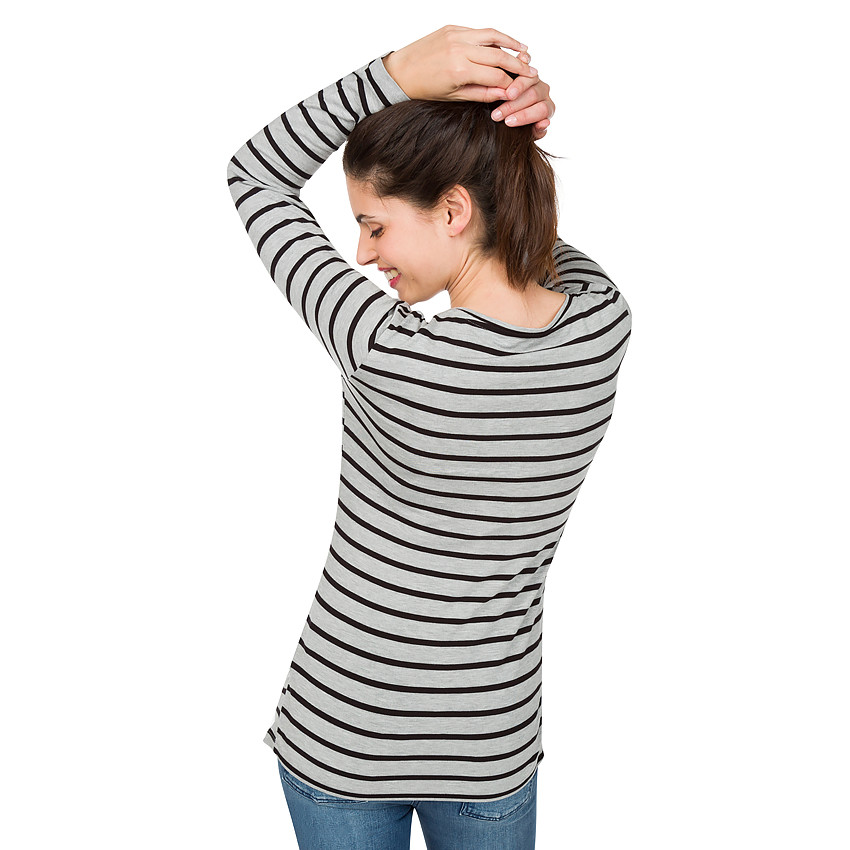 Tee-shirt manches longues de grossesse en jersey uni 