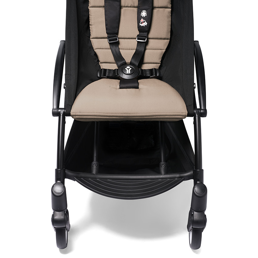 Poussette YOYO² 6+ châssis noir - Taupe 