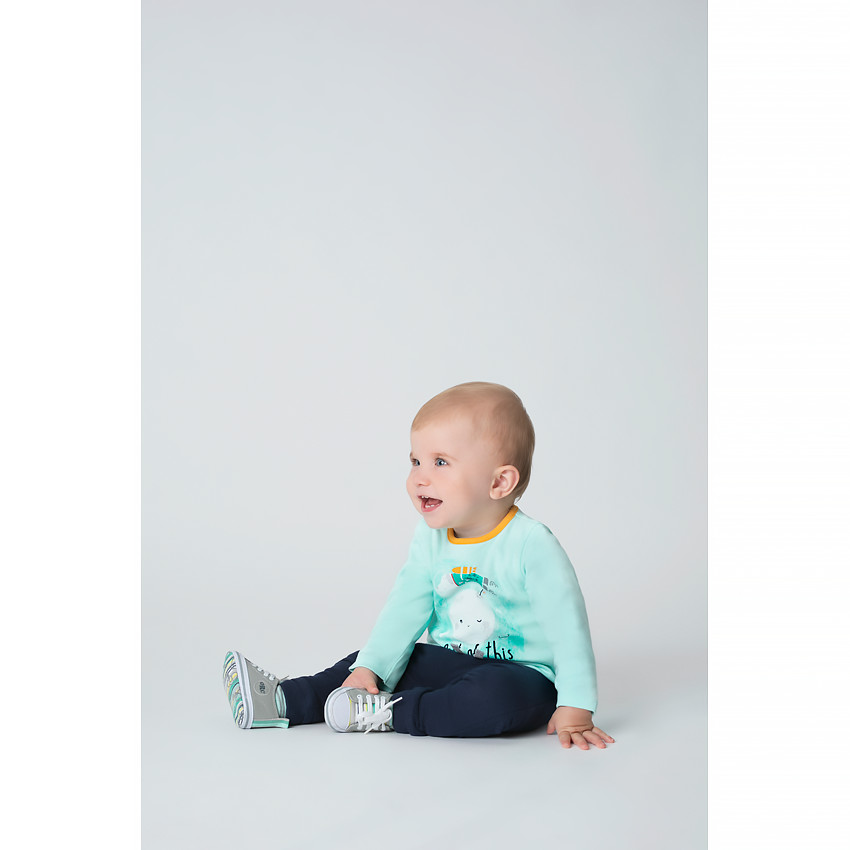 Tee-shirt manches longues en jersey avec personnages printés 