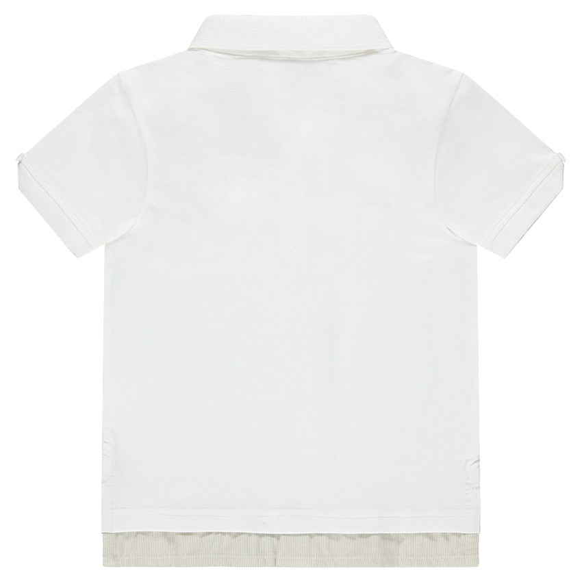 Polo manches courtes avec poche fantaisie 