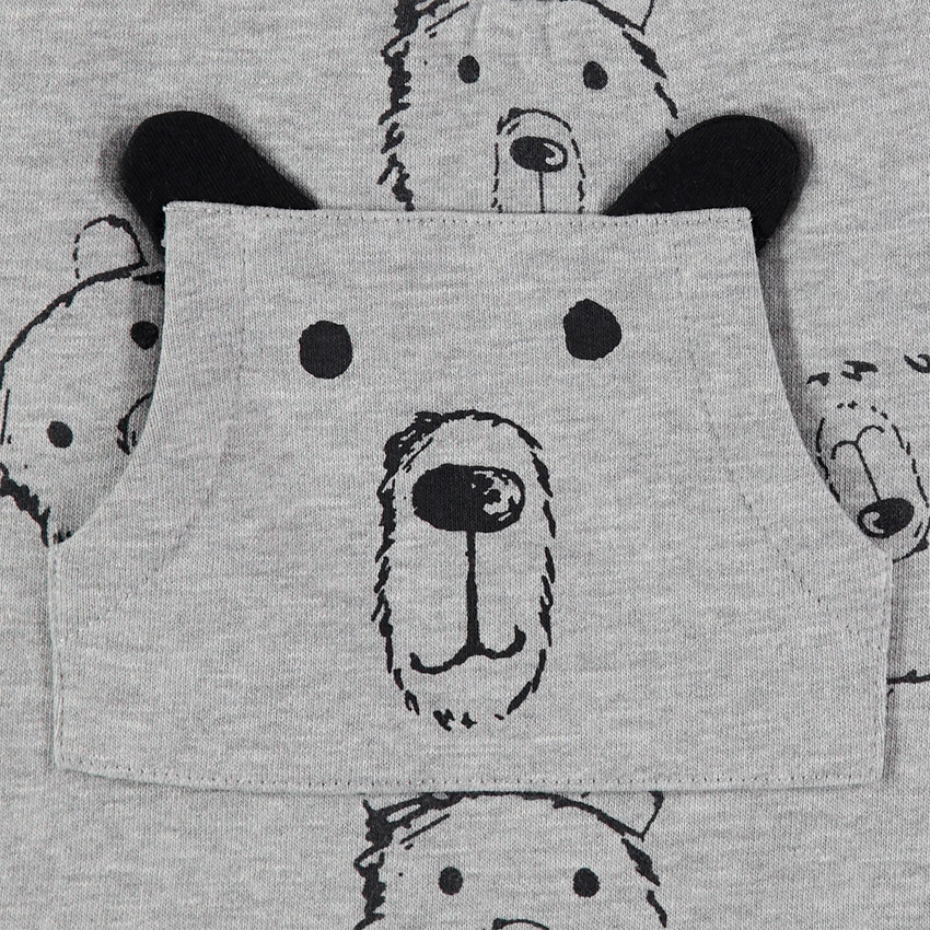 Pantalon de jogging en molleton imprimé ours 