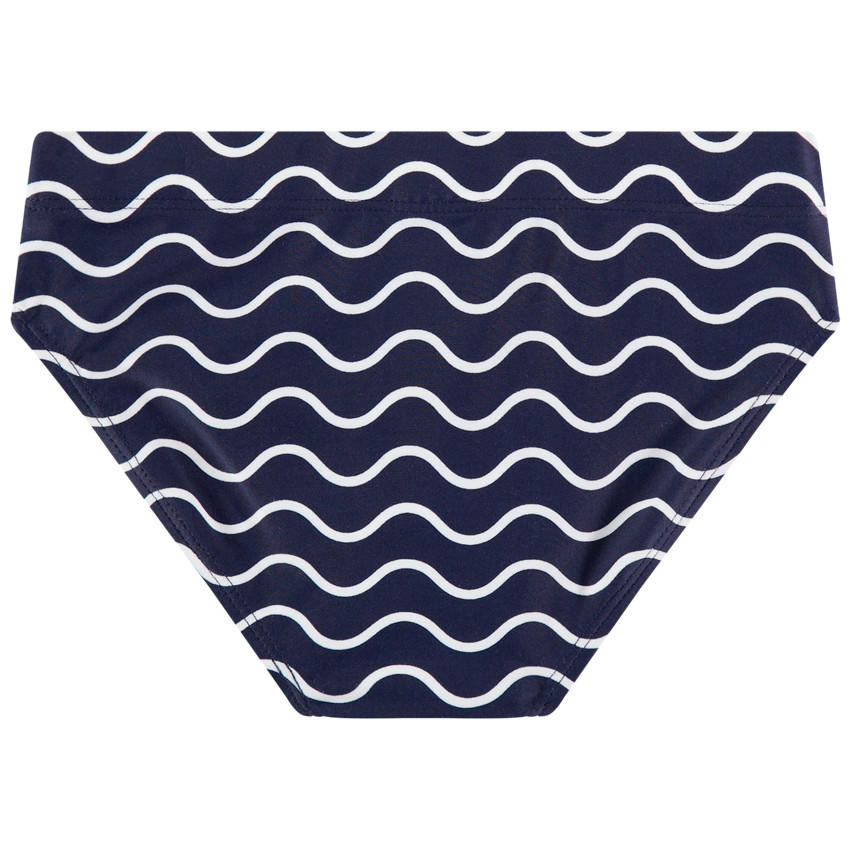 Slip de bain imprimé vagues all-over 