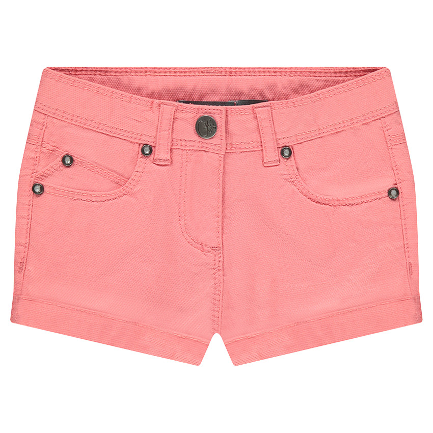 Short uni en toile fantaisie 