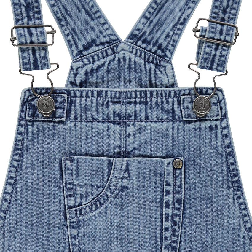 Junior - Salopette en denim fantaisie avec déchirures 
