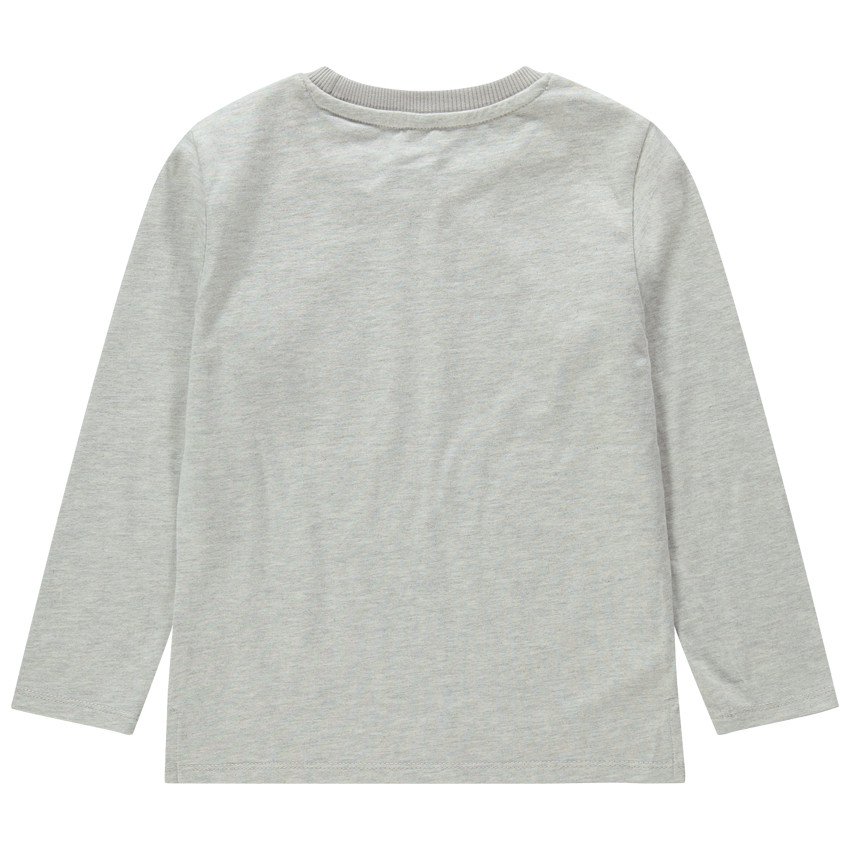 T-shirt manches longues en jersey avec voiture printée effet crinkle 