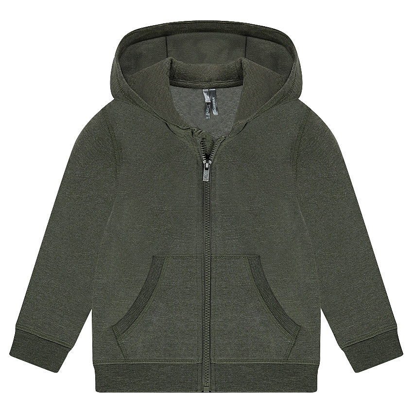 Gilet en molleton zippé à capuche  